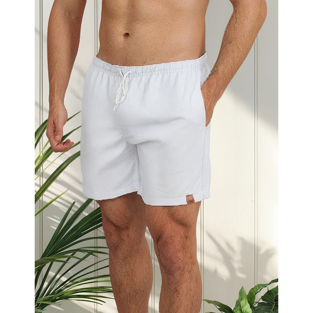 Short De Linho Masculino Bermuda Leve Praia Verao Novidade Short De Linho Masculino Bermuda Leve Praia Verao Novidade