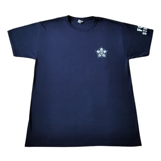 Franelas Caballeros Dri-power Azul/negro Talla L Fop Nuevas
