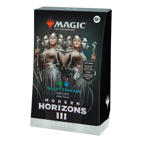 Baraja De Comandante Tricky Terrain, 100 Cartas, Booster
