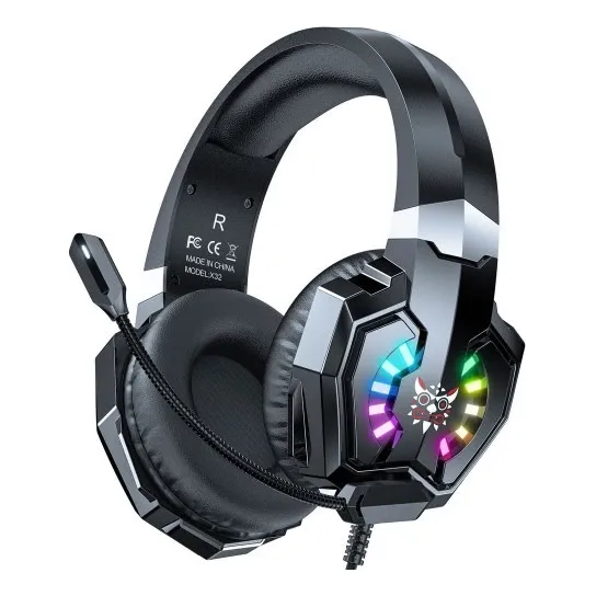 Audifonos Headset Gaming Gamer Led Rgb Pc Ps5 Onikuma X32