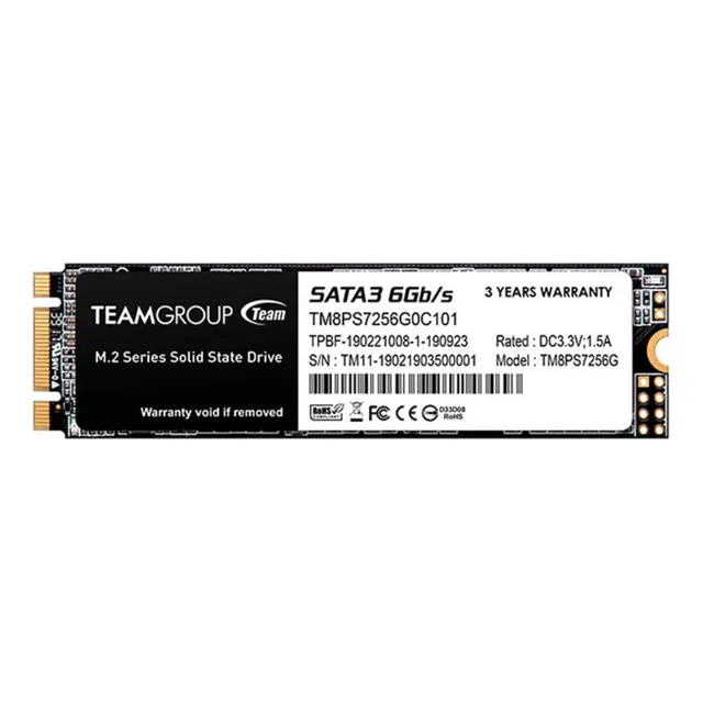 Disco Ssd 256gb Estado Solido M.2 M2 Sata Teamgroup Tm8ps7256g0c101 Ms30 New