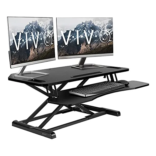 Vivo, Negro, Esquina Extra Ancha, Altura Ajustable, 38 Pulga