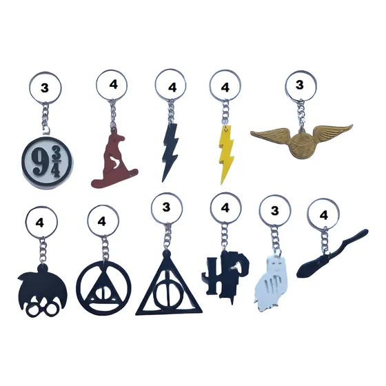 Llavero Harry Potter Modelos Varios X40 Cumpleaños - Envíos
