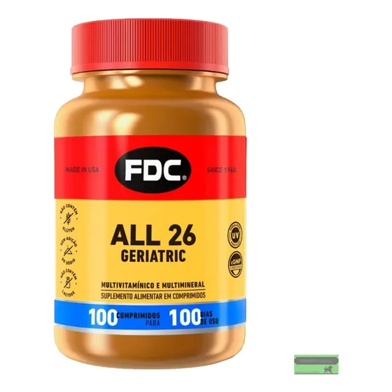All 26 Geriatric 100 Tab Fdc Vitaminas Importado Concentrado