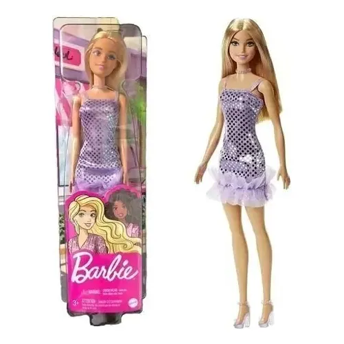 Muñeca Barbie Clasica Vestido De Noche Para Niñas