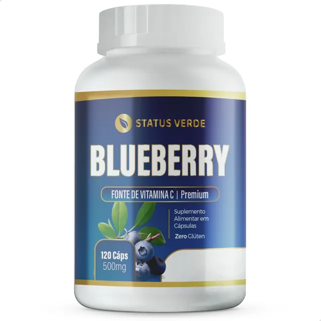 Blueberry Premium Vit. A B C 120 Cáps - Status Verde