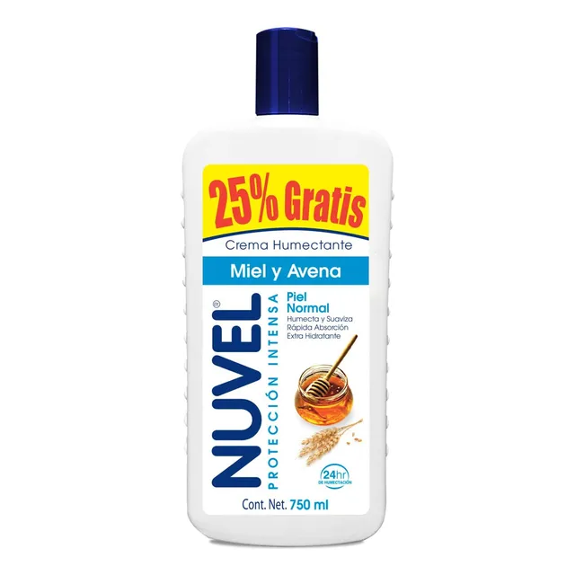 Crema Corporal Nuvel Proteccion Intensa Miel Y Avena