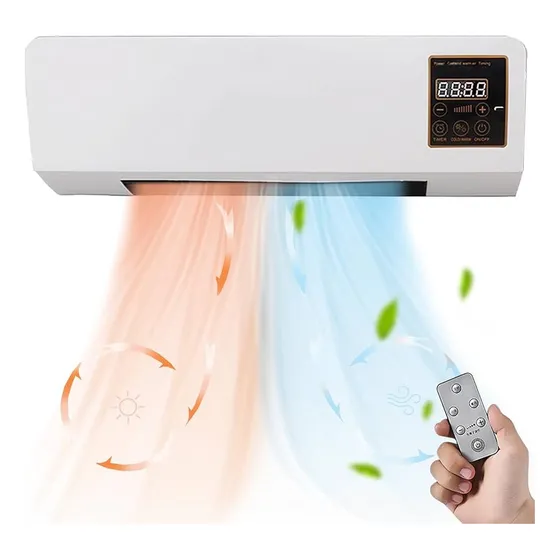 Mini Aire Acondicionado Portatil 2 En 1 Con Control Remoto