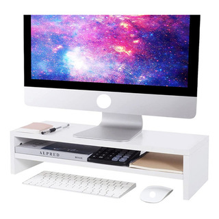 Soporte De Madera Para Monitor De Ordenador De 2 Niveles Soporte De Madera Para Monitor De Ordenador De 2 Niveles