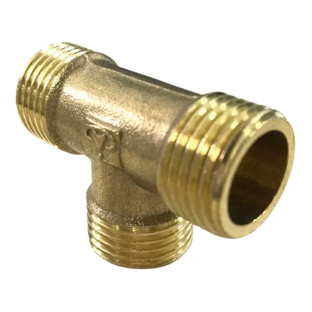 Conexão União Em Tee Latão Macho Rosca 1/2 Bsp