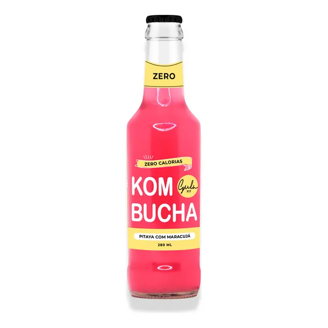 Kombucha Gulafit Pitaya C/maracujá Zero 280ml