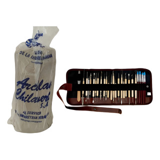 Kit Arcilla Chilavert 5kg + 36 Herramientas Para Ceramica Kit Arcilla Chilavert 5kg + 36 Herramientas Para Ceramica