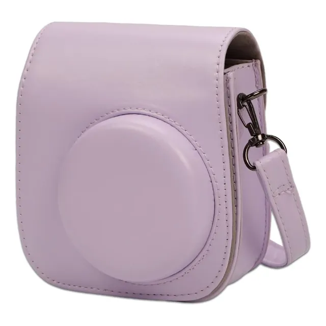 Estuche Para Instax Mini 12 11 9 8 Cuero Con Correa