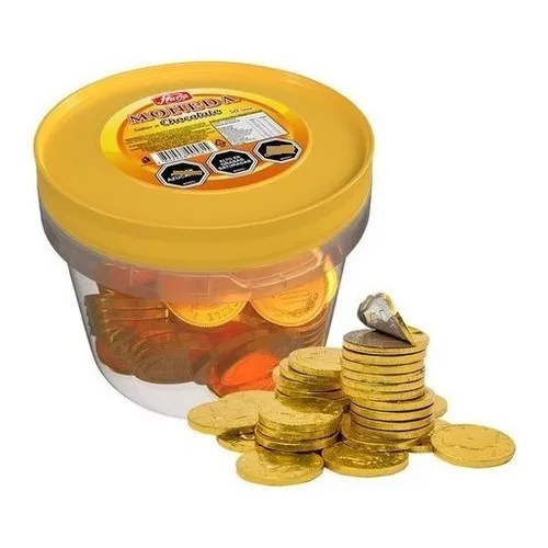 Monedas de chocolate Fruna tarro 50 Unidades