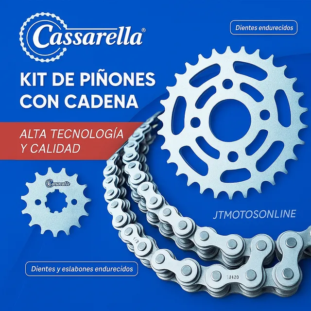 Kit De Arrastre Gixxer 250 5h Cassarella Reforzado O'ring