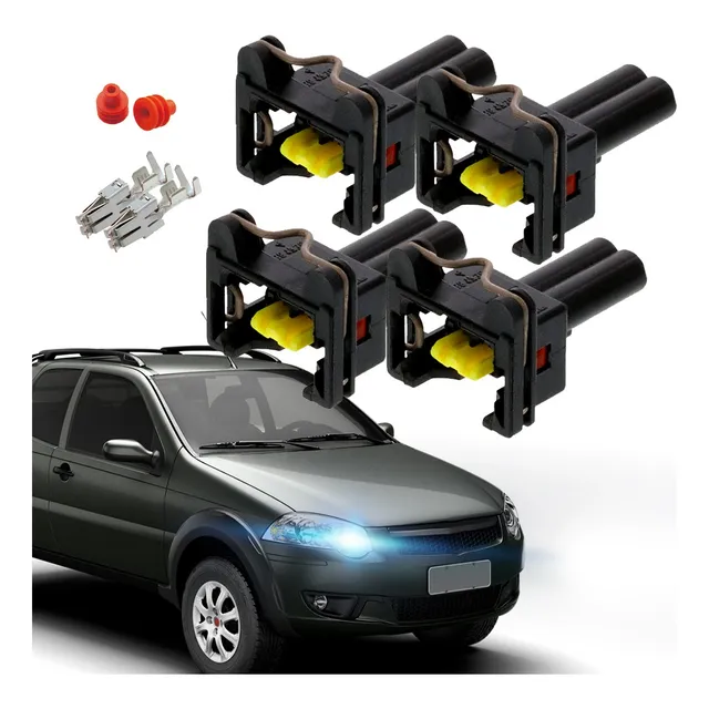 10 X Conector Chicote Bico Injetor Sensor Fueltech Pandoo 