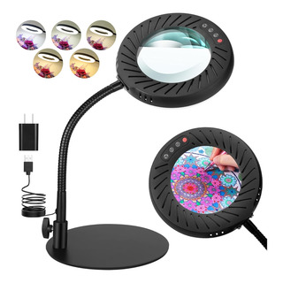 10 Lupas Con Luz Y Soporte, Lámpara De Escritorio Flexible D 10 Lupas Con Luz Y Soporte, Lámpara De Escritorio Flexible D