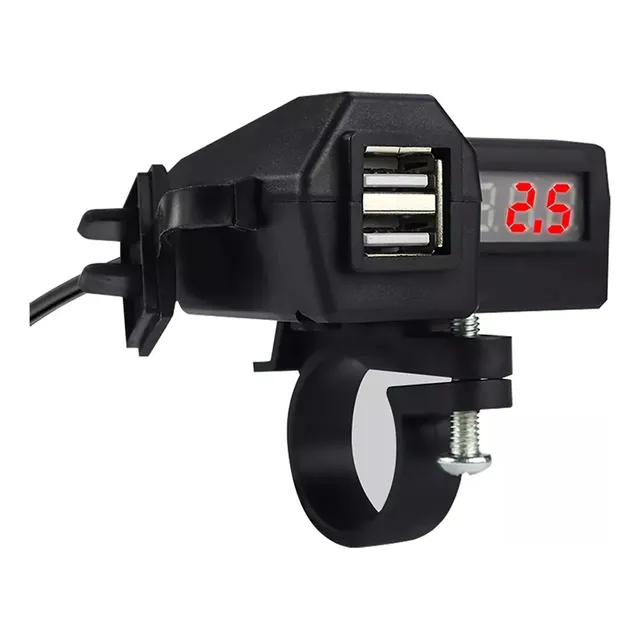 Cargador Celular Usb Carga Rapida Moto Indicador Voltimetro