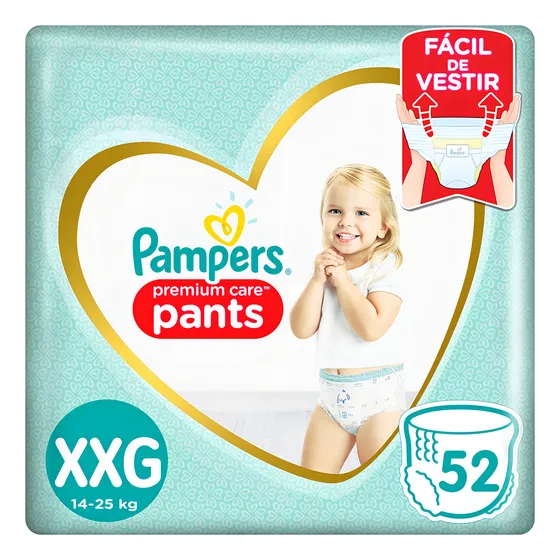 Pañales Pampers Premium Care Pants Xxg 52 Unidades