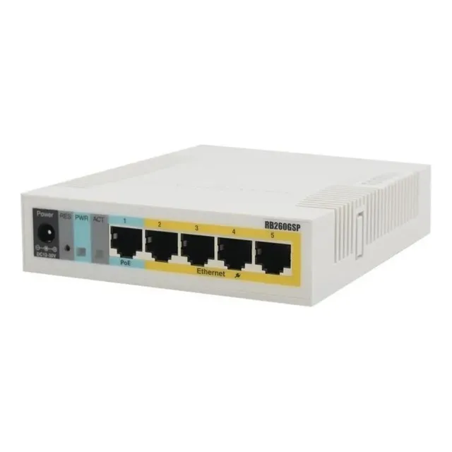 Switch MikroTik RB260GSP serie Soho