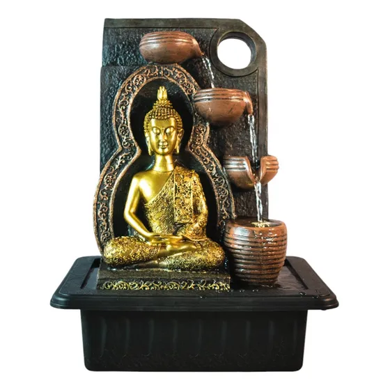 Fuente De Agua Eléctrica 40 Cm  Con Vasijas Decorativa Zen