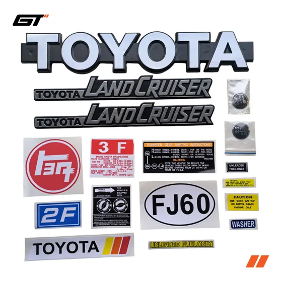Kit Calcomanias Emblemas Toyota Land Cruiser Fj60 2f 3f
