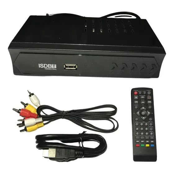 Decodificador De Tv Digital Full Hd 1080p Real Lcd,plasma Color Negro | Cuotas sin interés