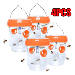 Colgador De 4 Trampas Solares Para Abejas, No Tóxico, Reutil Colgador De 4 Trampas Solares Para Abejas, No Tóxico, Reutil