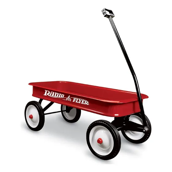 Carrinho De Puxar Radio Flyer Vermelho Clássico