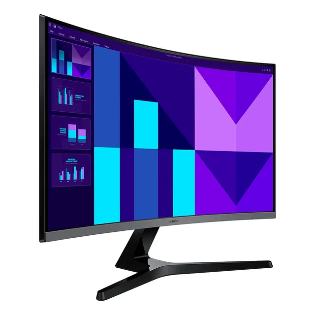 Monitor Curvo Samsung 27 Fhd Va 100hz 4ms (gtg) S3 S39gd Color Negro 110v