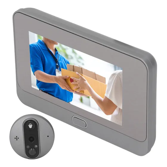 Visor Digital Con Mirilla, Wifi, Puerta, Antirrobo, De 4,3 P