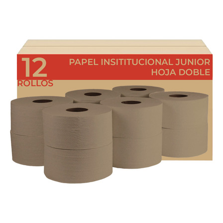 12 Rollos Higiénico Junior Velty Biodegradable Ecológico 12 Rollos Higiénico Junior Velty Biodegradable Ecológico