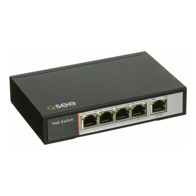 Q-see Qape401 Conector De 4 Puertos Para Cámaras Ip