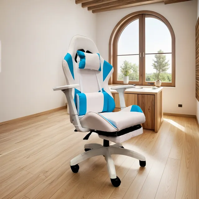 Silla Gamer Reclinable Reforzada Apoyapies Comoda Premium Ax
