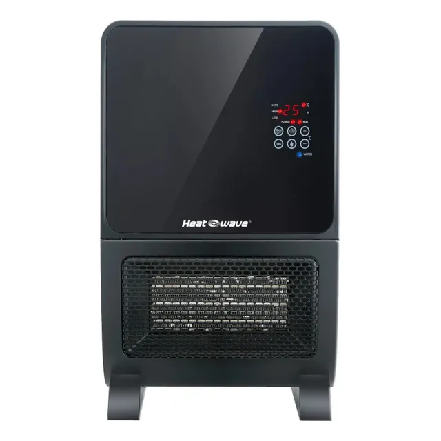 Calefactor Cerámico Y Humidificador Heat Wave Hc1525u Color Negro