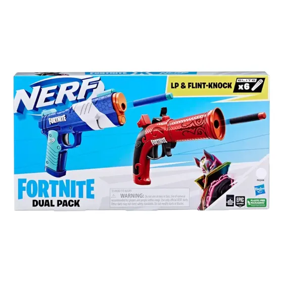 Pistolas Lanza Dardos Nerf Lp Y Flint-knock Hasbro 