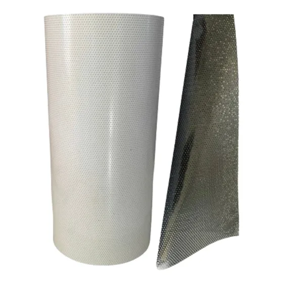 Vinilo Microperforado Windows Vision 30 Cm De Ancho X Mts Color Blanco Mate Adhesivo Negro
