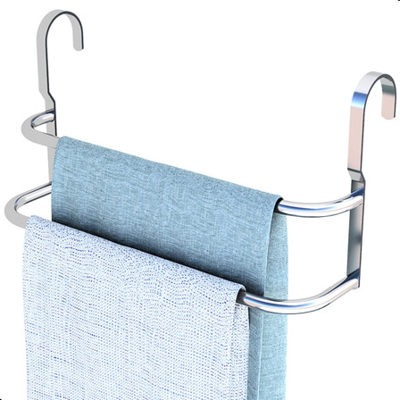 Suporte Duplo Porta Toalhas Toalheiro Para Box Alto Brilho Suporte Duplo Porta Toalhas Toalheiro Para Box Alto Brilho