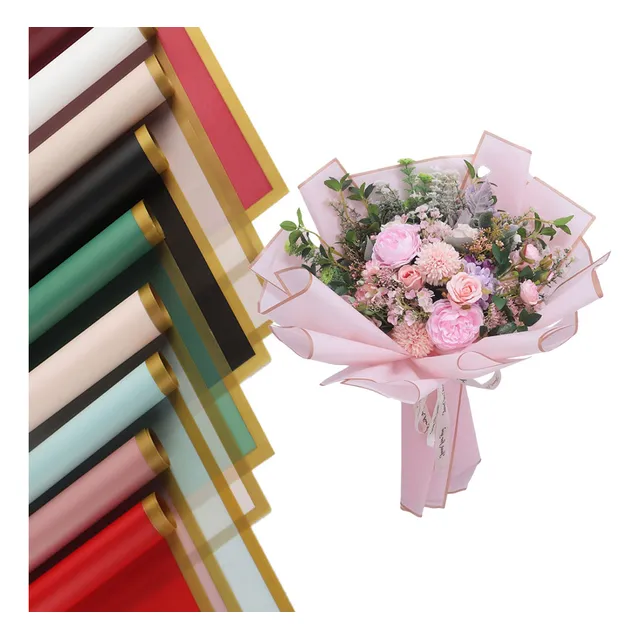 Kit 200pcs Papel Celofan Coreano Para Ramos 10 Colores