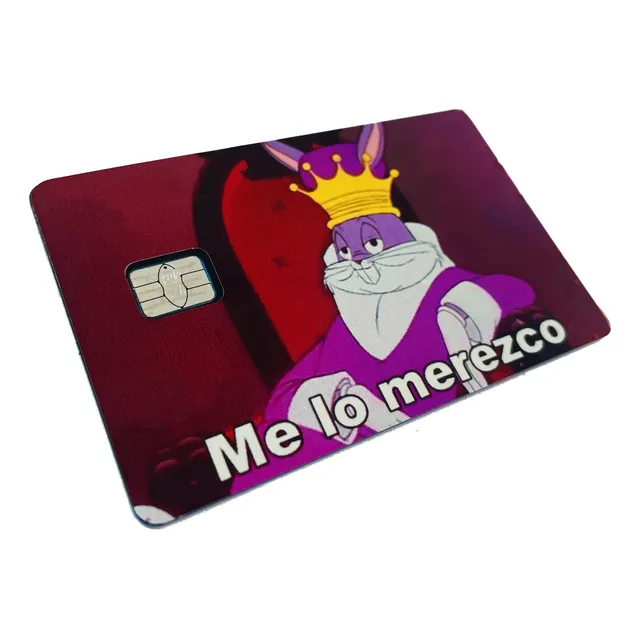 Sticker Cover Tarjeta Skin Calcomania Me Lo Merezco Boxbunny