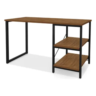 Mesa Escrivaninha Steel Mobile Star Mdf De 120cm X 74cm X 45cm Preto/imbuia Mesa Escrivaninha Steel Mobile Star Mdf De 120cm X 74cm X 45cm Preto/imbuia
