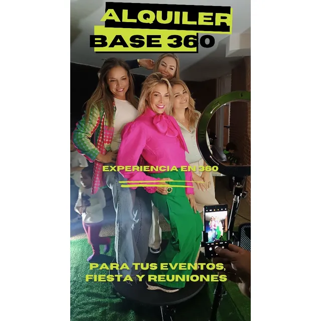 Alquiler Foto Cabina 360 Plataforma Giratoria 