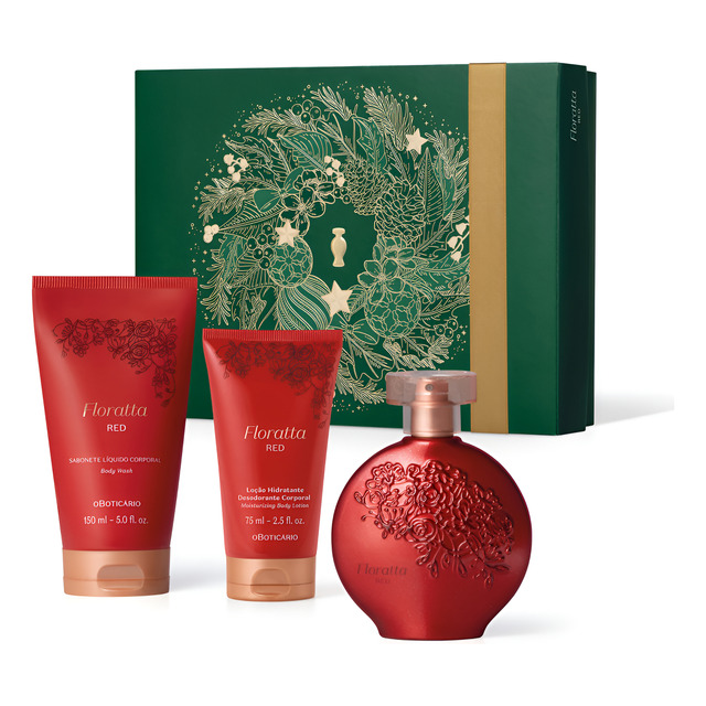 Kit Presente Natal Floratta Red (3 Itens) Kit Presente Natal Floratta Red (3 Itens)