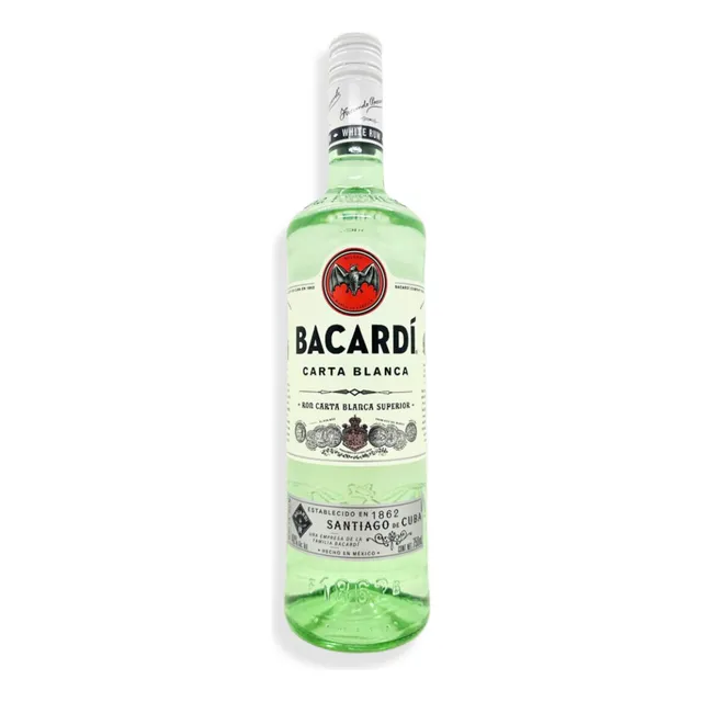 Ron Bacardí Carta Blanca Superior Destilado 750ml Cubano