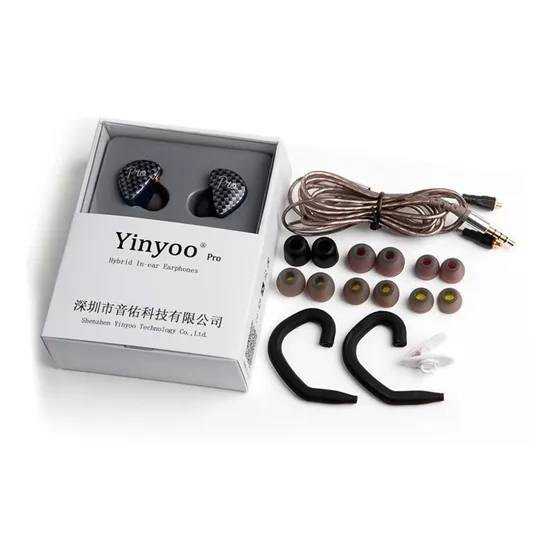 Fone Yinyoo Pro Híbrido 4drives Com Microfone Kz Zst Zsr Zs3