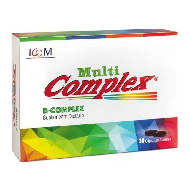 Vitamina B Multicomplex X 30cap - Unidad a $1500