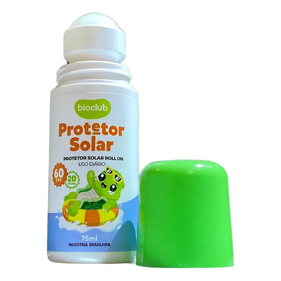 Protetor Solar Infantil Bioclub Roll On Natural Vegano Fps60