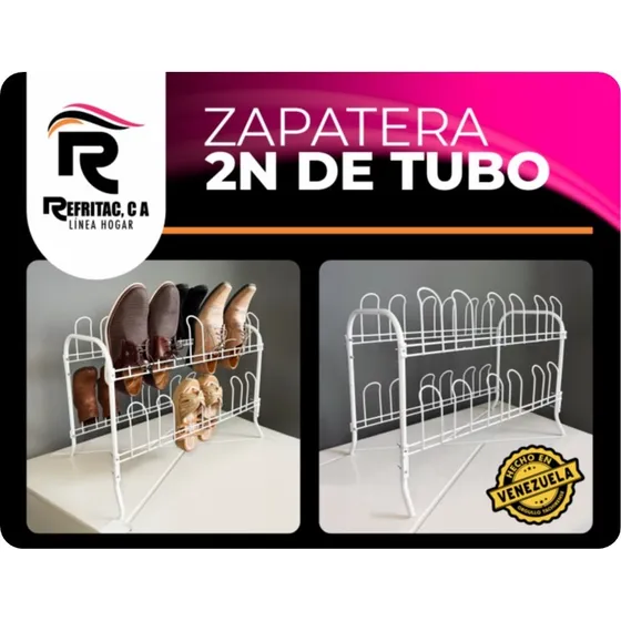 Zapatera Desarmable Dos Niveles De Tubo (12 Pares)