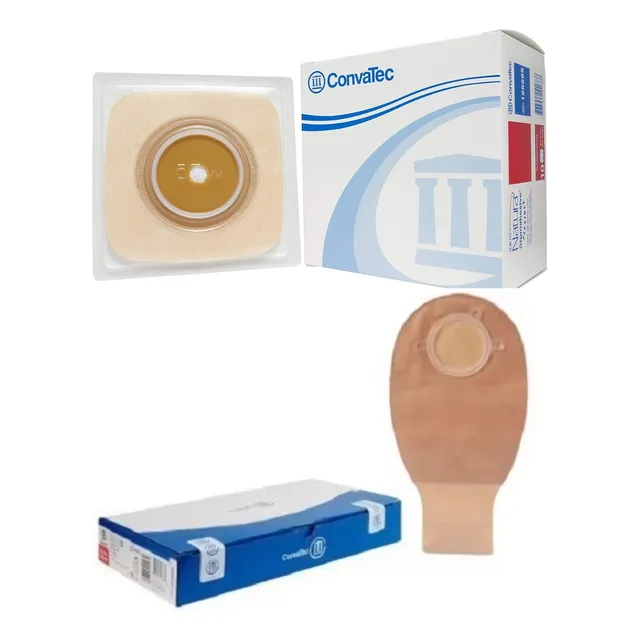10 Bolsa Y 10 Placa Ostomia Natura 57 Mm Convatec- Deltamed