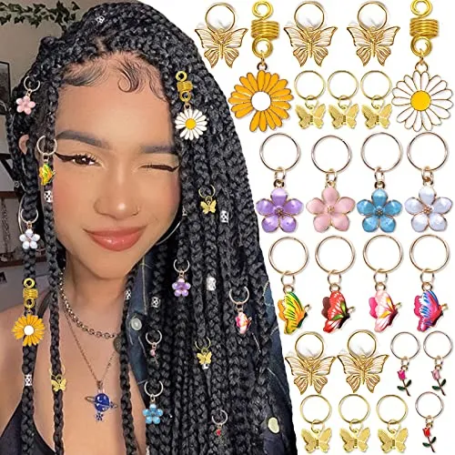 Naiska 24pcs Oro Mariposa Clips Braid Pelo Primavera 6g9hn